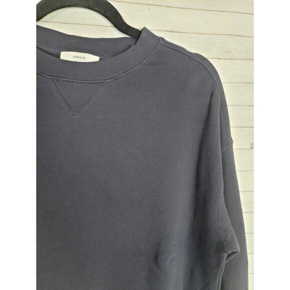 VINCE CREW NECK SWEATSHIRT IN BLACK, SZ SMALL - Picture 2 of 16